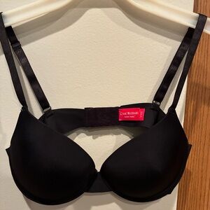 Isaac Mizrahi Black T-Shirt Bra with Adjustable Straps